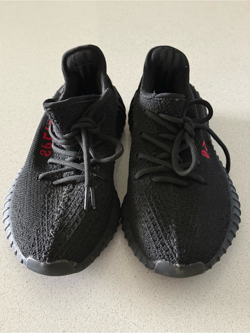 Adidas Yeezy Boost 350 V2 "Bred" Black Red - Men's Size 6.5(women 7-7.5)